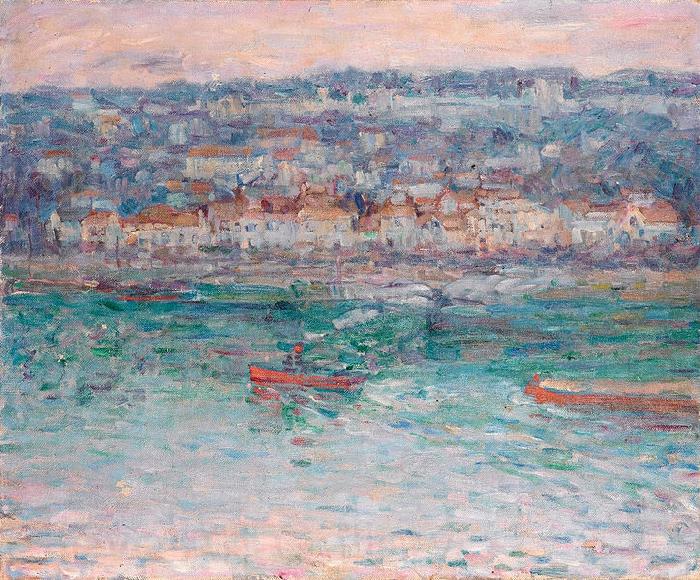 John Peter Russell Remorqueur sur la Seine Spain oil painting art